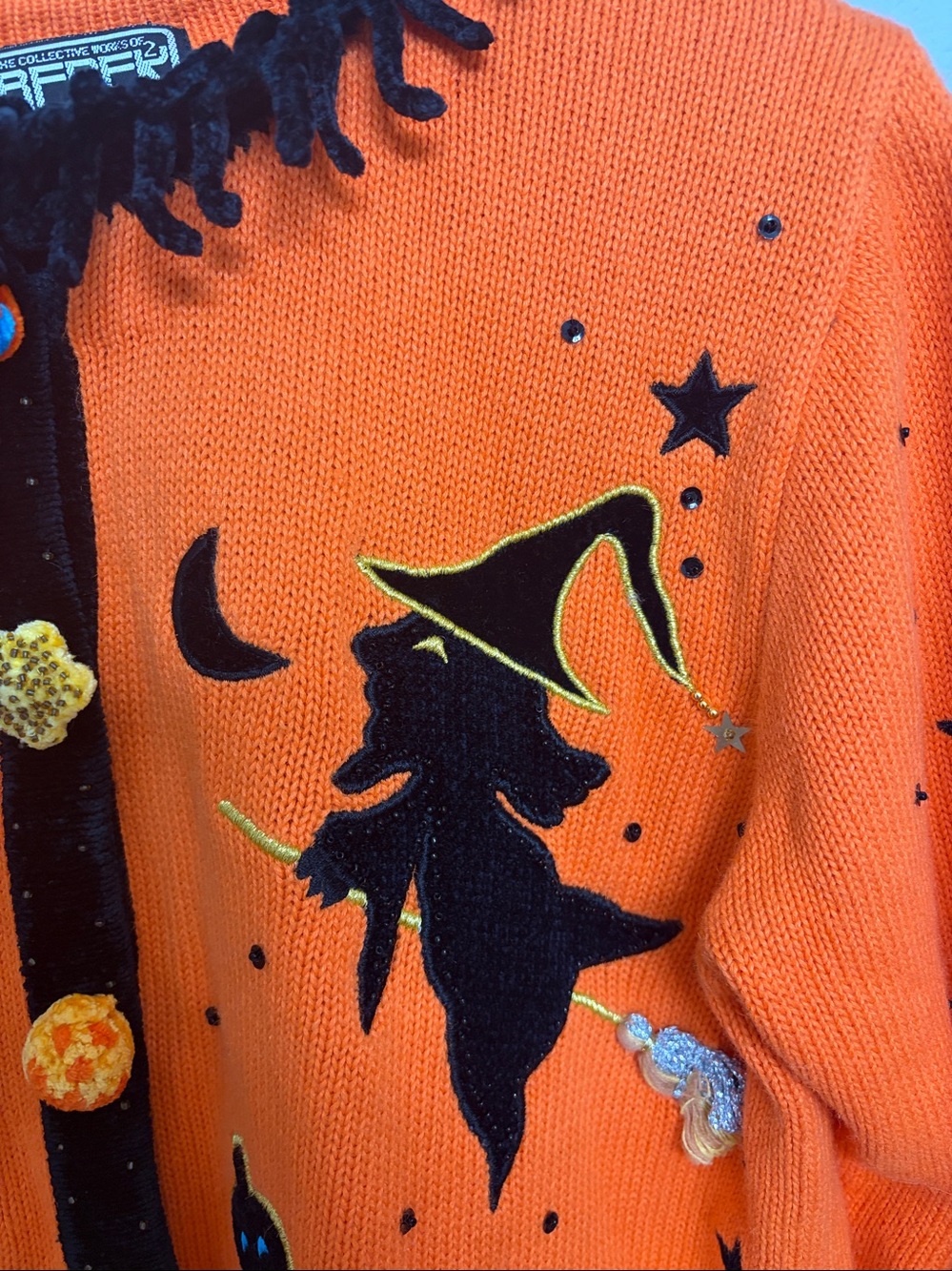 Vintage Rare Berek 2 by Takako Sakon Halloween Cardigan Sweater size M - Picture 7 of 10
